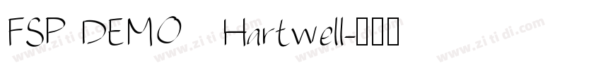 FSP DEMO   Hartwell字体转换